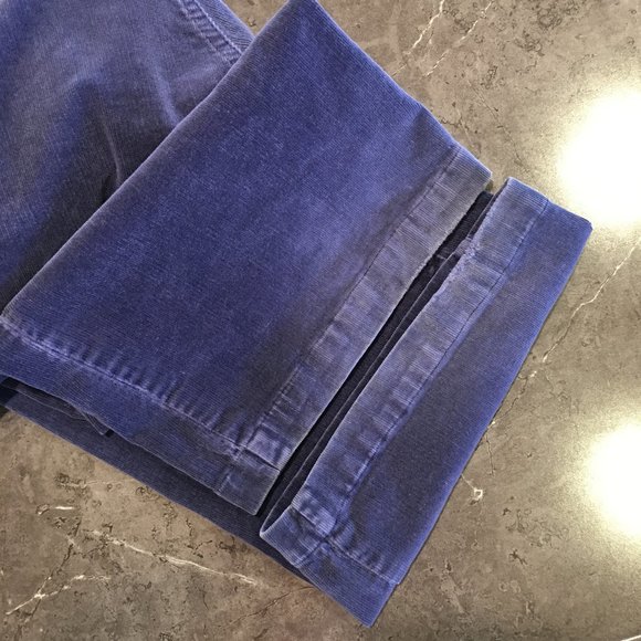 Vintage 90s Rampage Navy Velvet Low Rise Bootcut Jeans, Size 9 - Picture 12 of 16